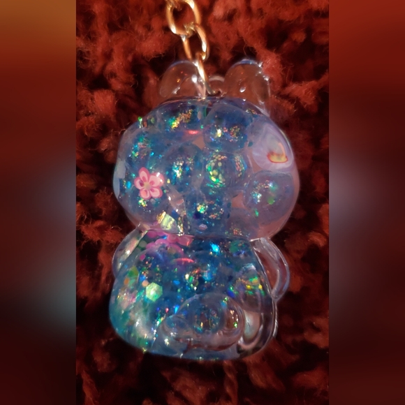 Labubu Blue Keychain - Picture 3 of 3